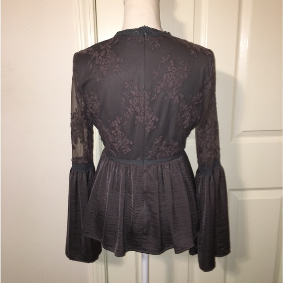 Listicle Lace Peplum Top - Picture 8 of 11